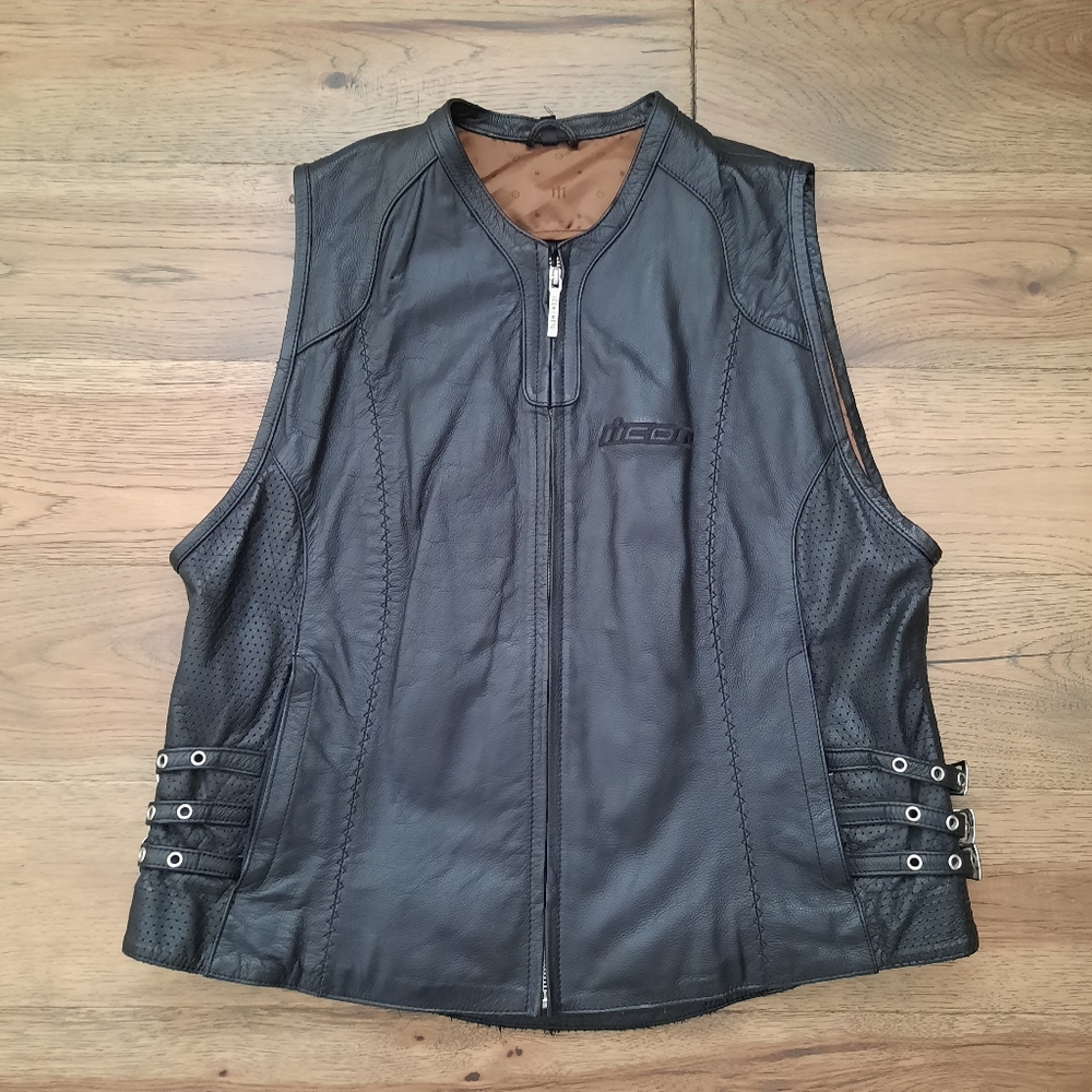 ICON Genuine Leather Vest